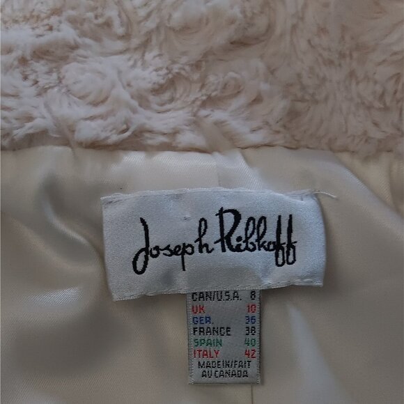 Joseph Ribkoff Faux Fur Vest White 8 - Picture 6 of 8